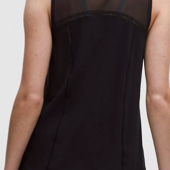 NWT LULULEMON Sculpt Tank *Lace Trim, Black, Size 4 - Picture 5 of 9
